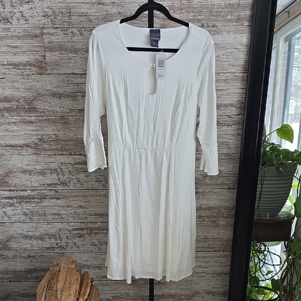 Torrid Outlander Claire Ivory Keyhold Dress Womens Plus Size 1X NWT